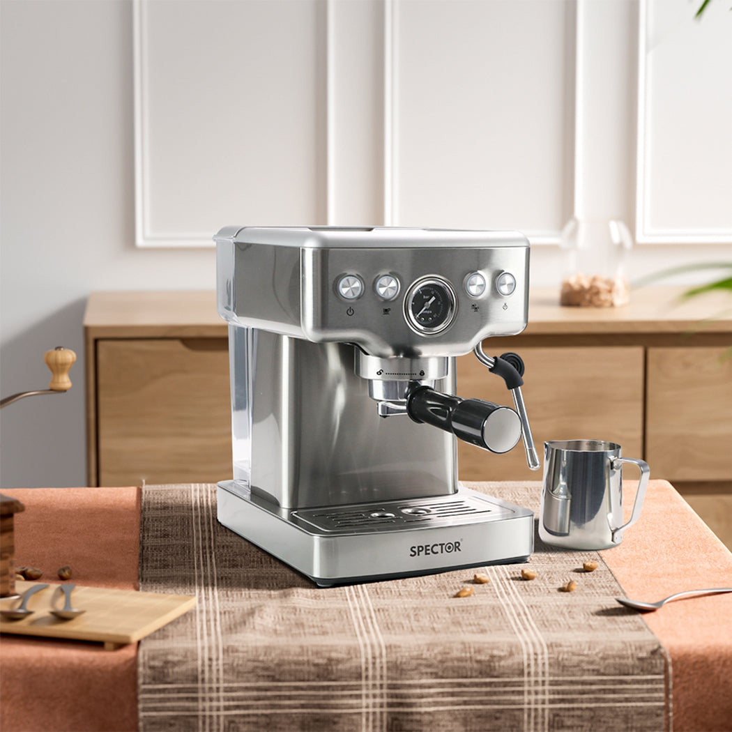 Spector 20 Bar Coffee Machine Espresso Maker With Milk Frother