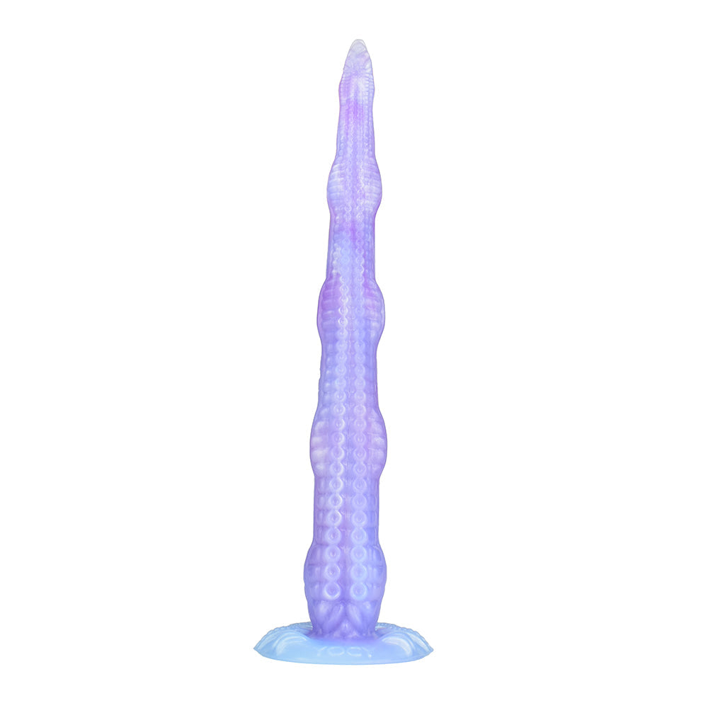 Pastel Purple Sea Jade Long Tentacle Silicone Dildo