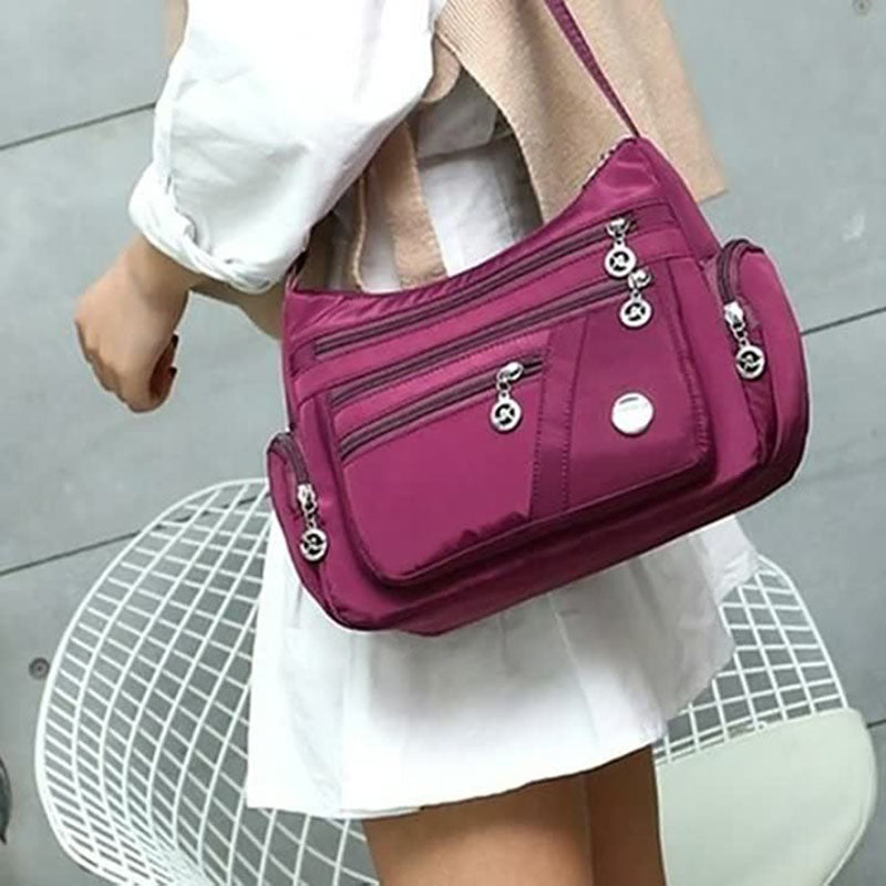 Women Shoulder Bag Multi-Pocket Design Waterproof Casual Crossbody
