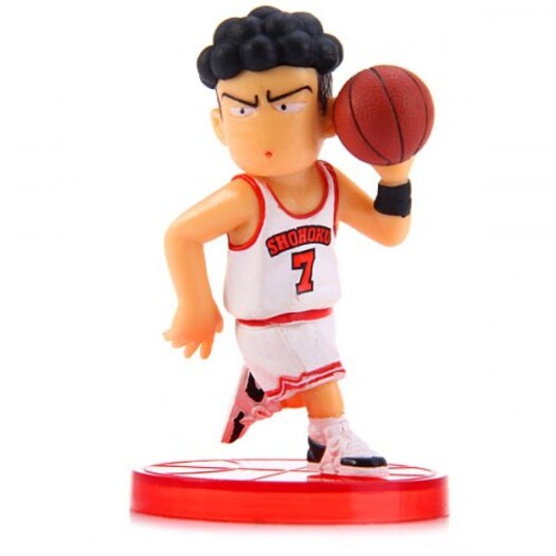 8Cm Cartoon Model Slam Dunk Characteristic Action Figurine Toy 5Pcs White