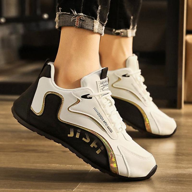 Fashion Colorblock Lace-Up Sneakers For Men Breathable Low-Top Dad Shoes Running Walking Sports