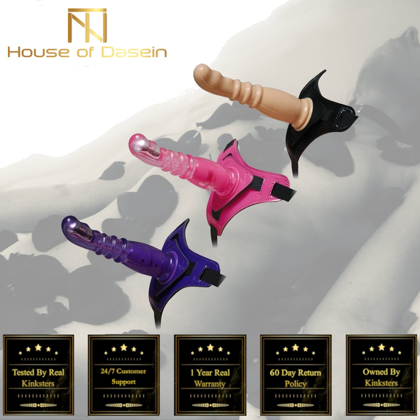 8 Inch Harness G Spot Vibrator Dildo Dong Strapon Belt Pegging Kit