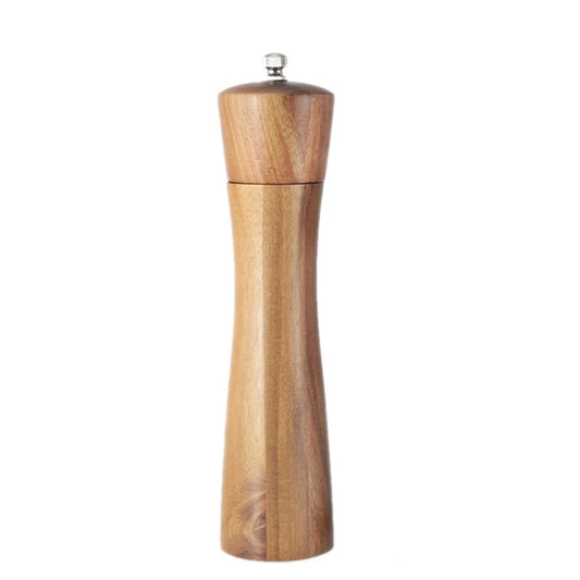 8Inch Solid Wood Pepper Spice Mill Grinder Set Handheld Ceramic Grinding Core