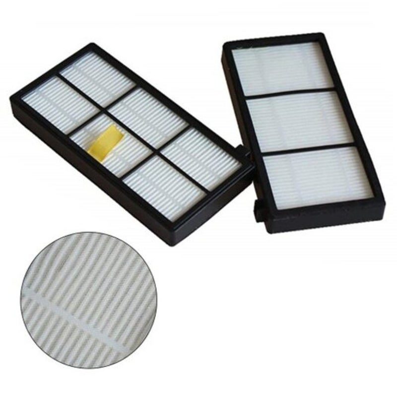 8Pc For Irobot Roomba 890 894 860 861 880 870 980 960 964 Vacuum Cleaner Hepa Filter Black