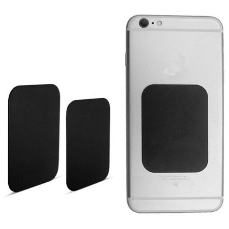 8Pcs Metal Plates Sticker Replace For Mag - Netic Car Mount Holder Cell Phone Locator Technology Black