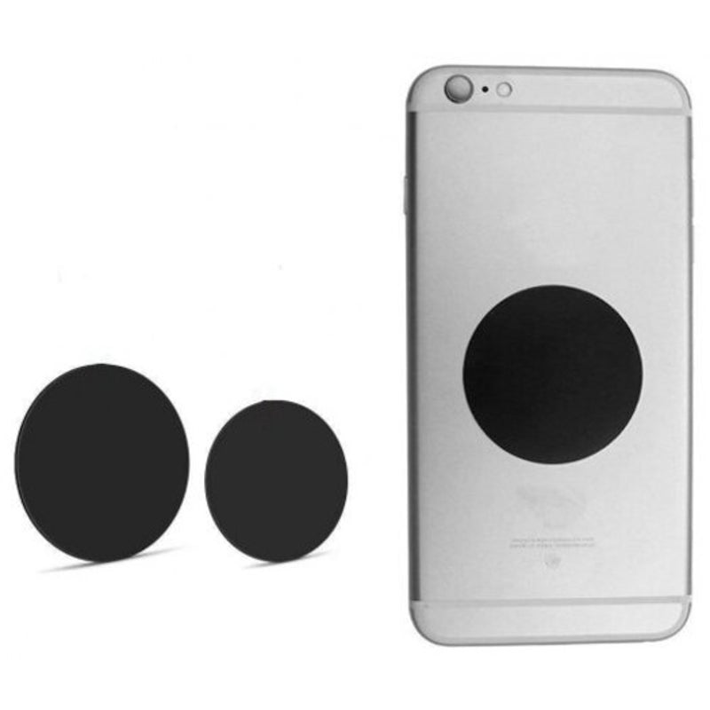 8Pcs Metal Plates Sticker Replace For Mag - Netic Car Mount Holder Cell Phone Locator Technology Black