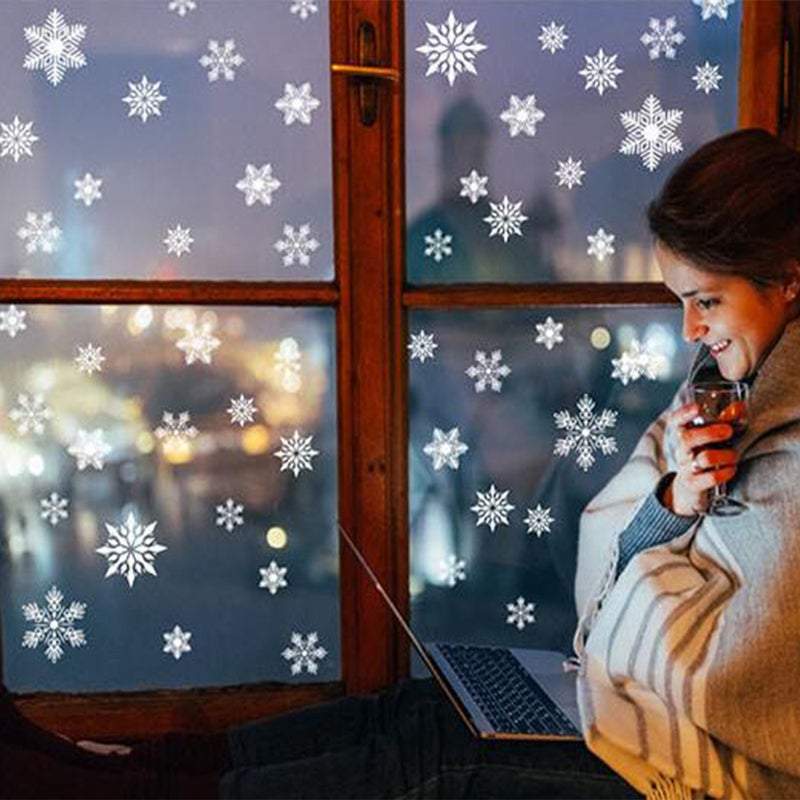 Decorative Stickers 8 Sheets Christmas Window Decorations