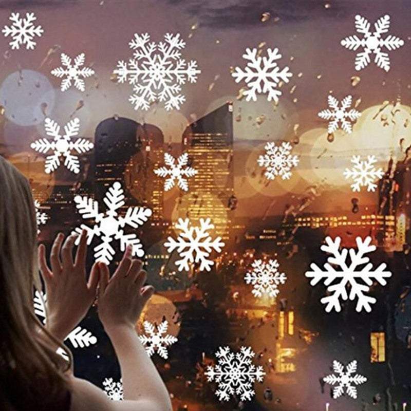 Decorative Stickers 8 Sheets Christmas Window Decorations