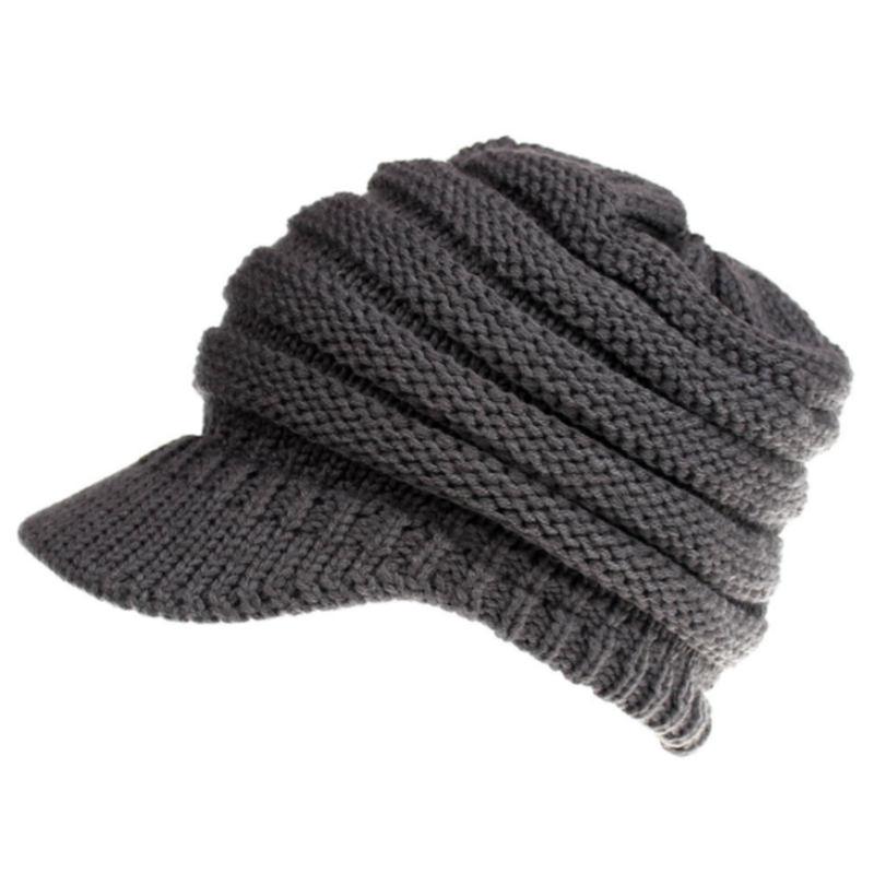Women Ponytail Beanies Autumn Winter Hats Soft Knitting Caps Warm Ladies Skullies