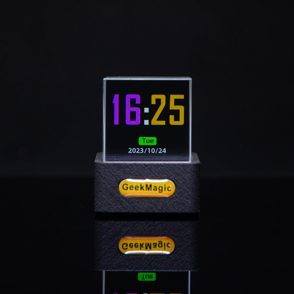 New Trend Mini Transparent Wifi Weather Clock Creative Gift Desktop Decoration Display