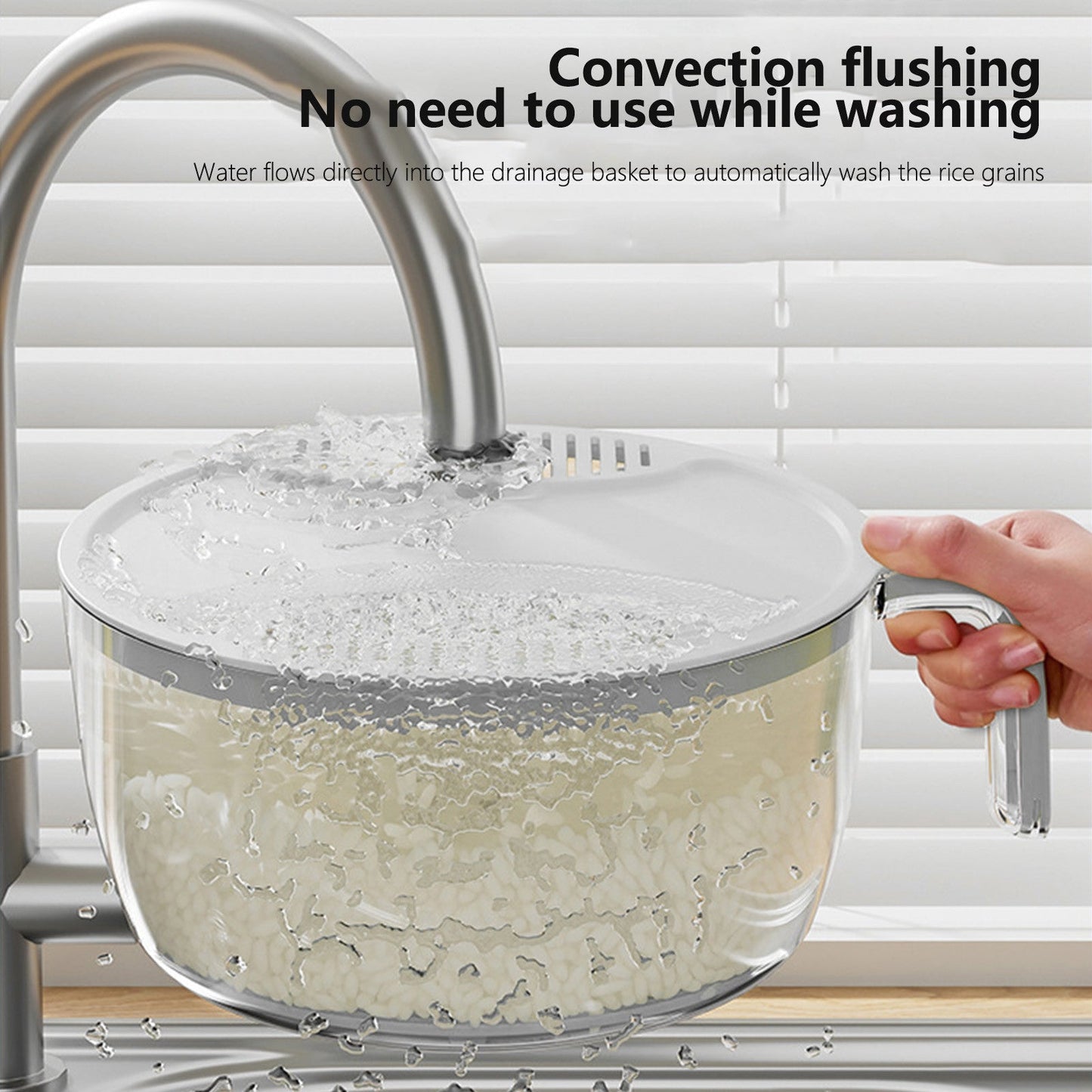 Multifunctional Drainage Basin For Domestic Kitchen Rice Fruit Washing Basket