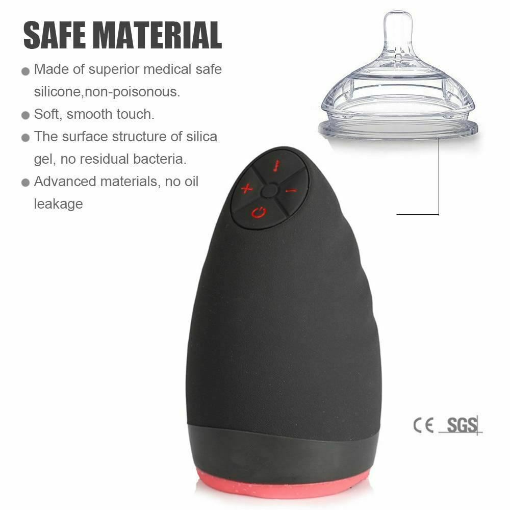 Automatic Oral Sex Machine Masturbation Cup Vibrating Heating Realistic