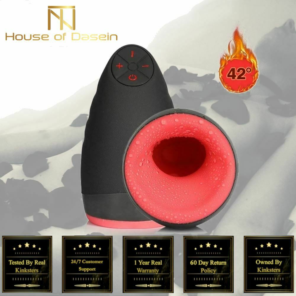 Automatic Oral Sex Machine Masturbation Cup Vibrating Heating Realistic
