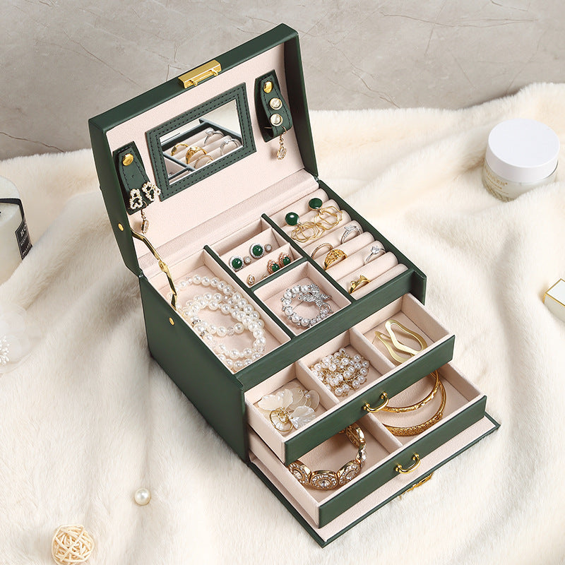 Veile Studios Three-Tier Portable Jewellry Organiser Storage Box Drawers