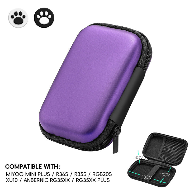 Eva Hard Shell Bag Suitable For R35s/R36s Handheld Game Console Protection Video Accessory Storage