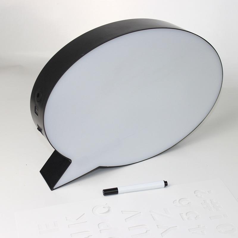 Speech Bubble Light Box Decor Night