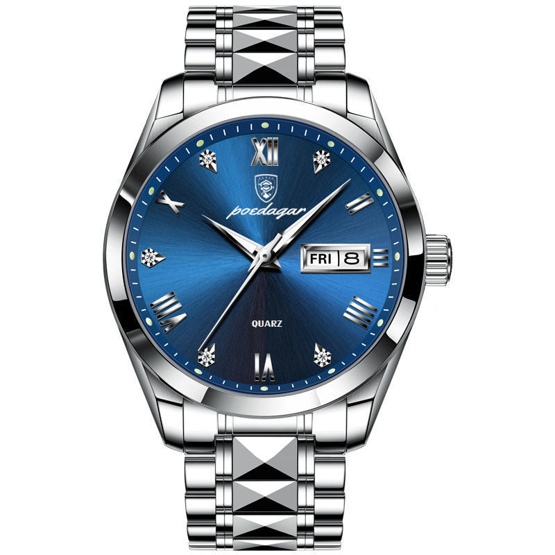 Veile Studios Waterproof Luminous Double Calendar Men's Wrist Watch Jewelry