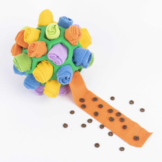 Dog Snuffle Ball Slow Feeding Treat Hiding Pet Toy