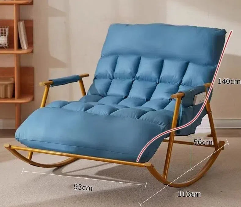 Rocking Chair Adult Lounge Balcony Home Leisure Single Lazy Person Sofa