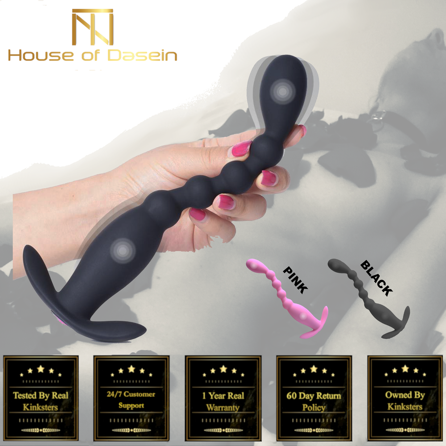 Wireless Control Anal Beads Vibrator Prostate Massager Butt Plug