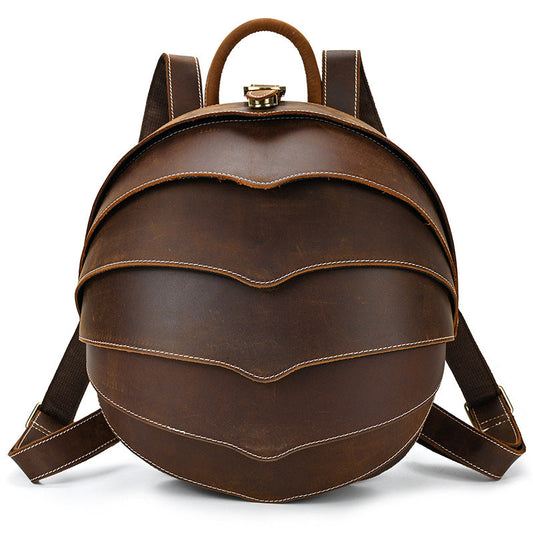 Genuine Leather Beetle Backpack