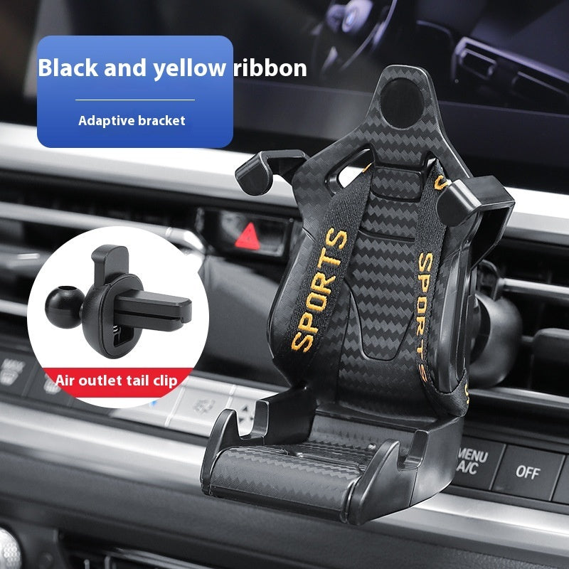 Racing Seat Shape Car Phone Holder Auto Air Vent Mobile Clip Rotatable