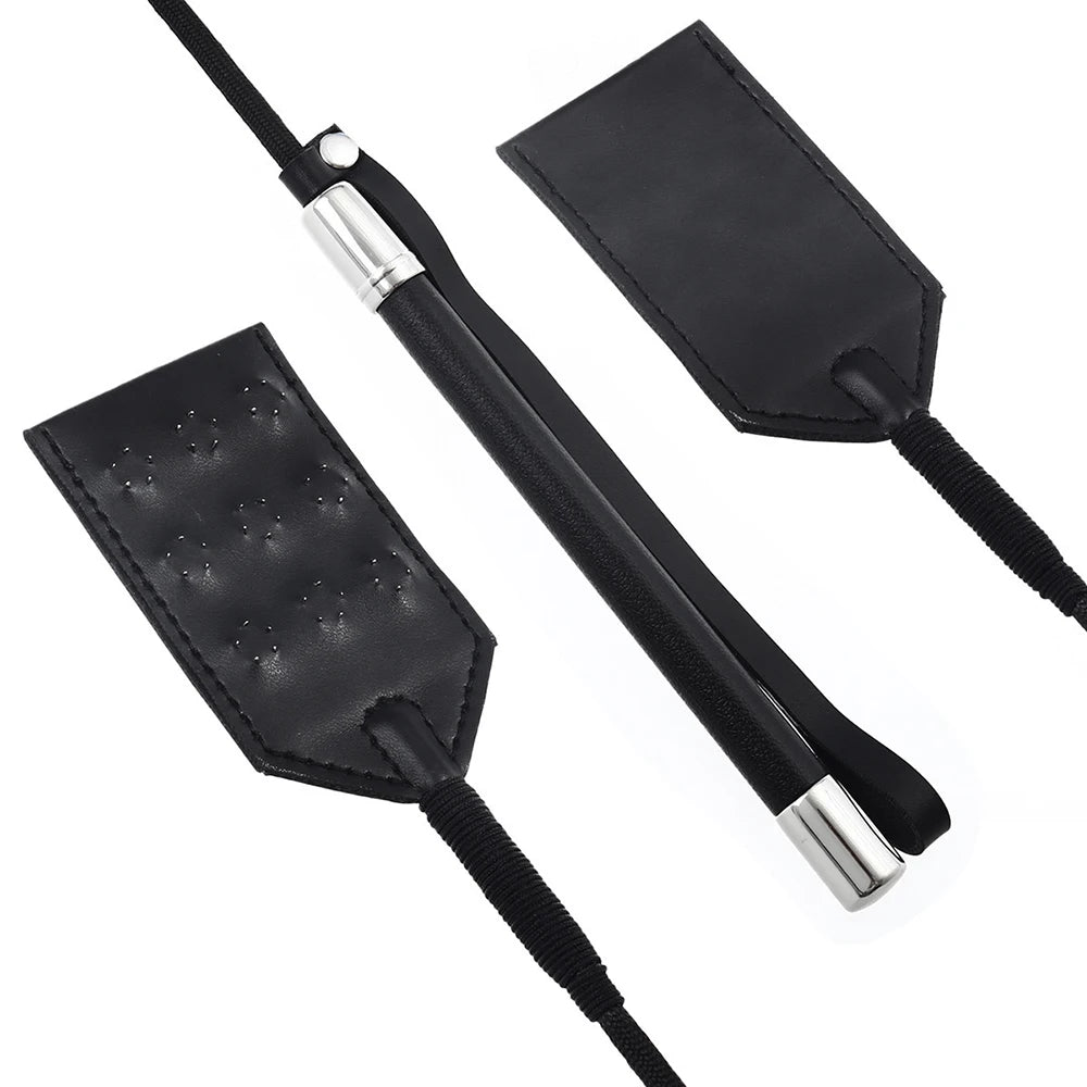 2023 New 52Cm Riding Crop Pu Leather Whips With Concealed Nail Crops Equestrianism Horsewhips Strap