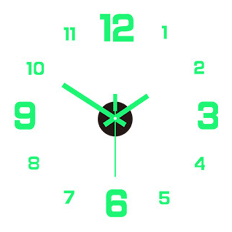 Diy Frameless Creative Wall Clock Decal: A Silent And Stylish Addition For Home Decor Ideal Living Rooms Offices