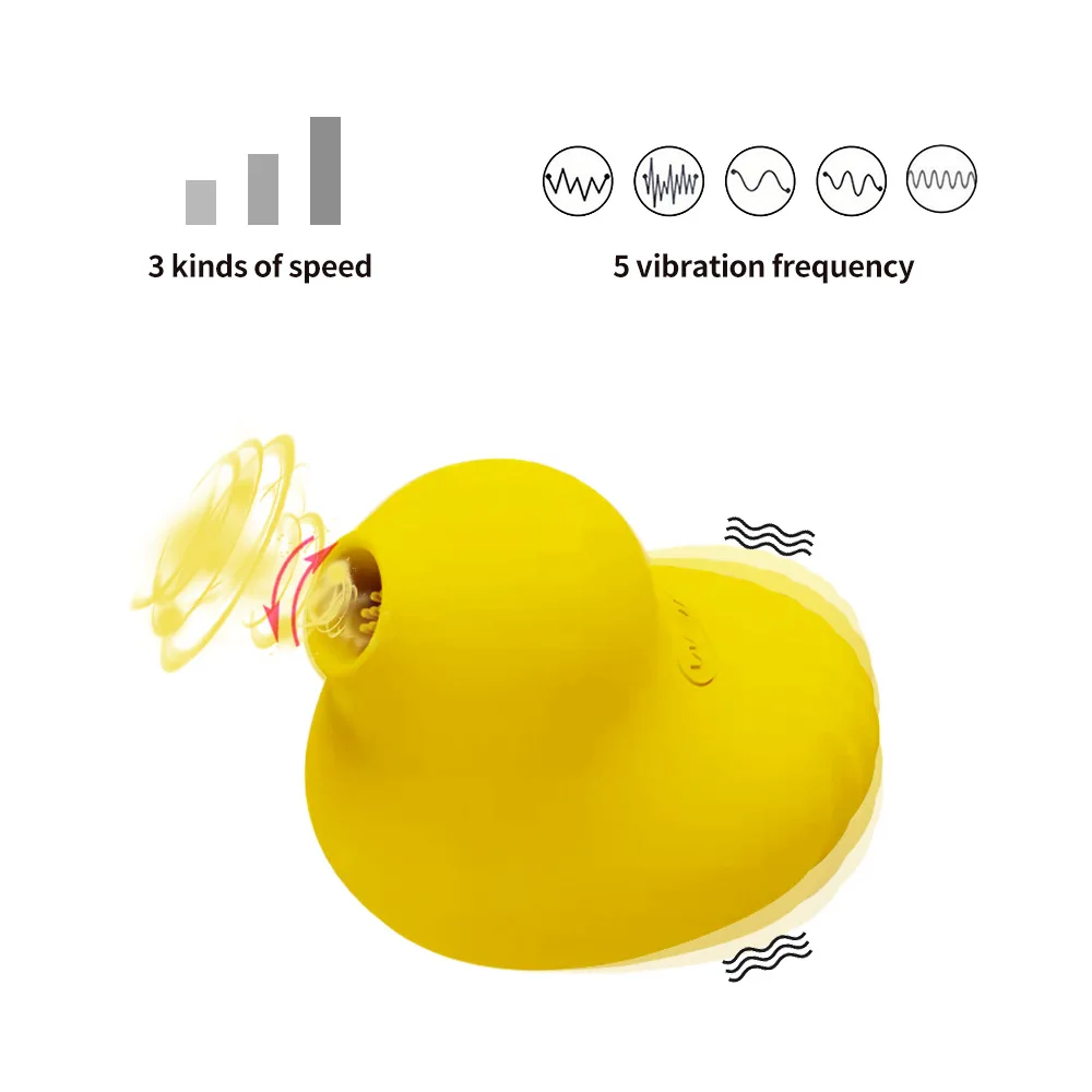 Sucking Vibrator Duck Vibration Sucker Oral Licking Blowjob Clitoris Stimulator Nipple Tongue Sex Toy For Women