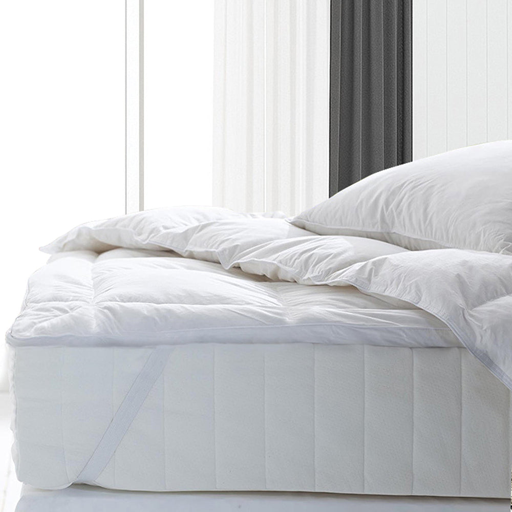 Royal Comfort 1000Gsm Goose Feather And Down Topper Single