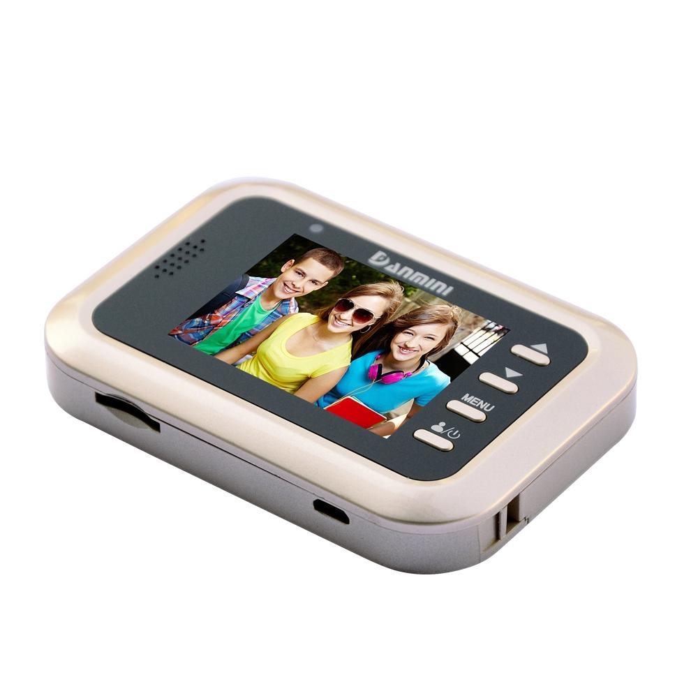 2.4 Inch Colour Screen 1.0Mp Security Camera With No Disturb Peephole Viewer Gold