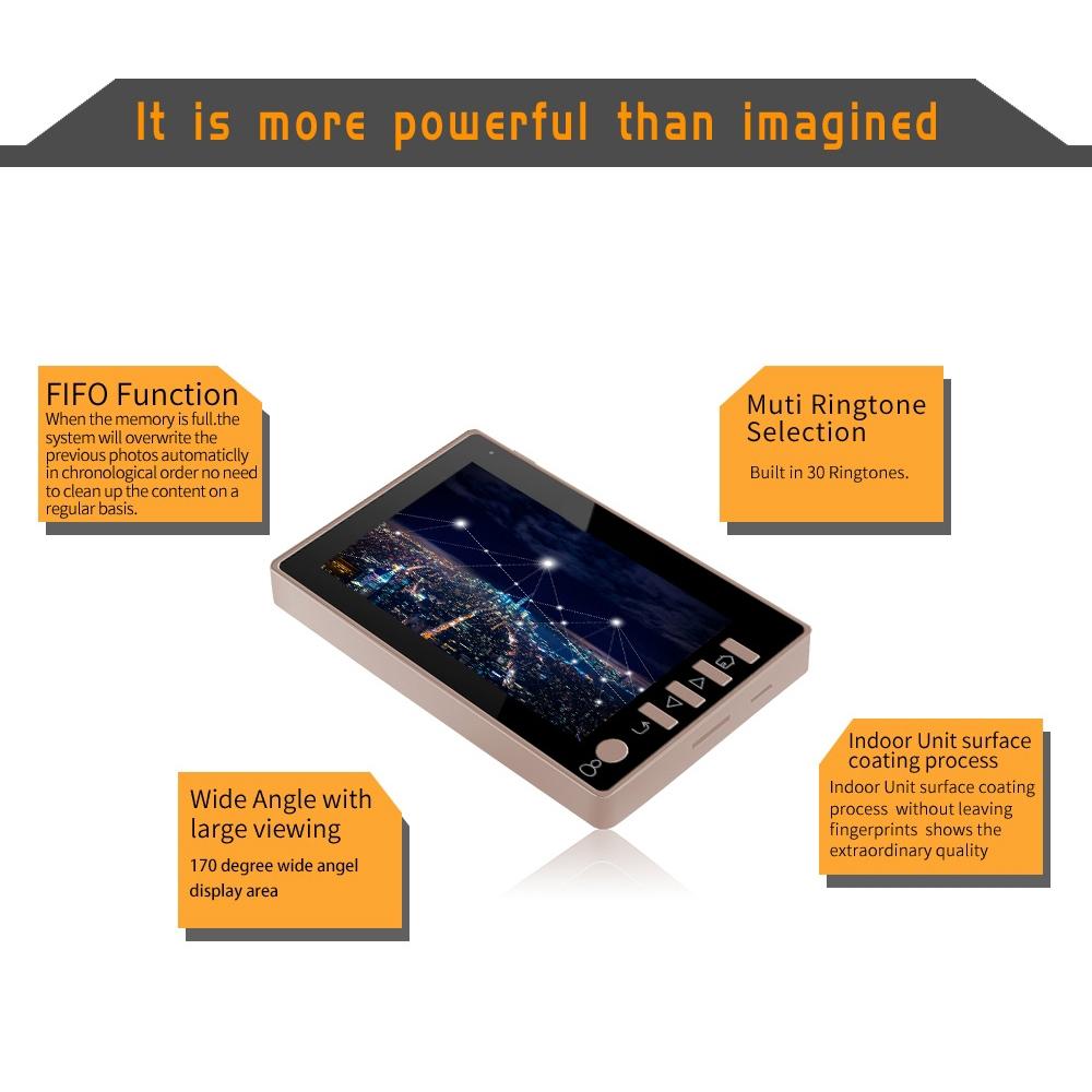 4.5 Inch Screen Security Camera With Night Vision Motion Detection Tf Card Support