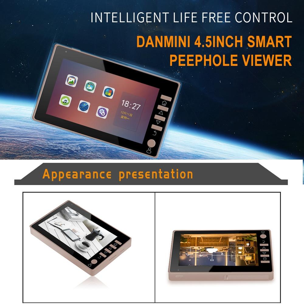 4.5 Inch Screen Security Camera With Night Vision Motion Detection Tf Card Support