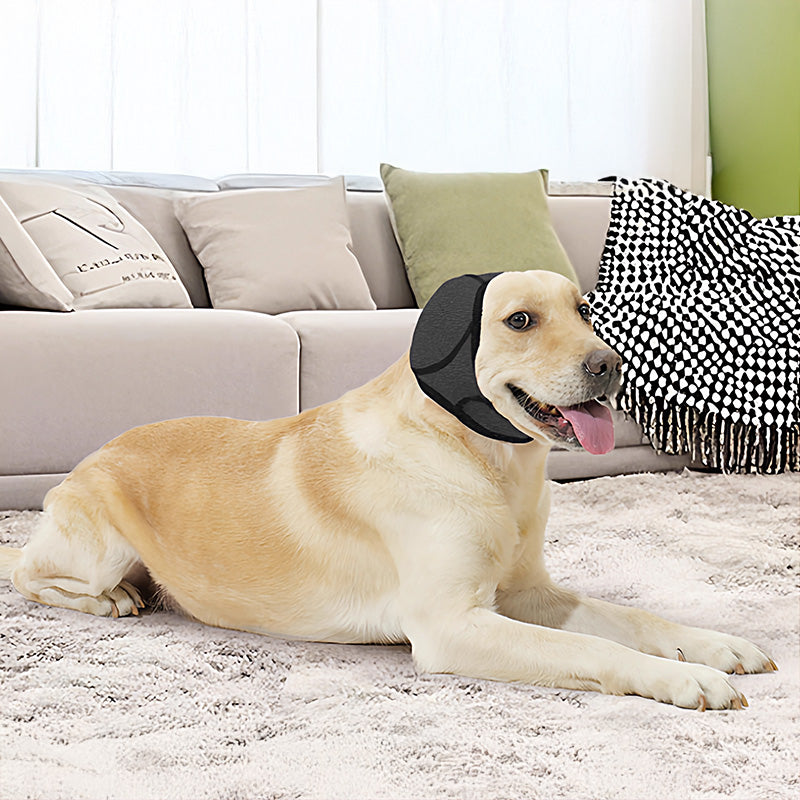 Waterproof Dog Ear Muffs: For Swimming/Grooming Noise Cancelling Calming (Anxiety Relief & Shock Prevention)