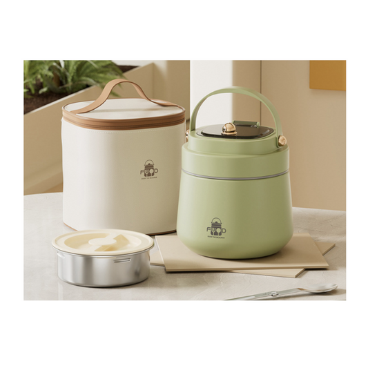 Adults Stainless Steel Insulated Lunch Box With Spoon And Fork Bag Leak Proof Keeps Food Warm