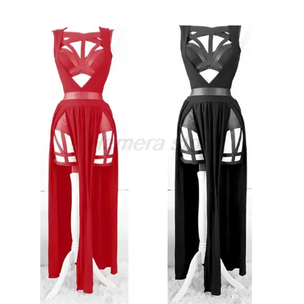 Anime Yor Forger Cosplay Lingerie Nightdress Sleeveless Bandage Vest Dress Mesh Pajamas