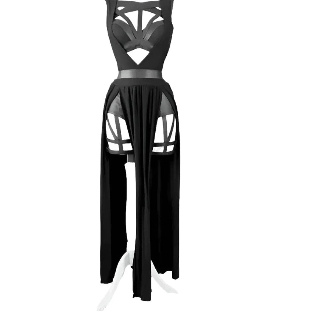 Anime Yor Forger Cosplay Lingerie Nightdress Sleeveless Bandage Vest Dress Mesh Pajamas