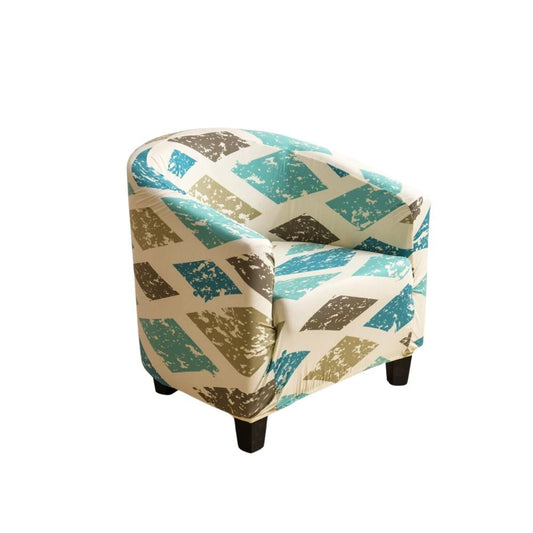 Sofa Cover Multicolor Diamond Print Dust Proof Chair Tub Slipcover Decor