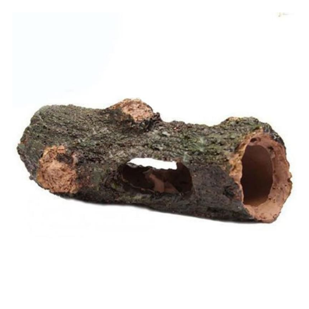Aquarium Hollow Tree Tunnel Cave Ornament For Fish Shrimp Turtle Hiding Shelter