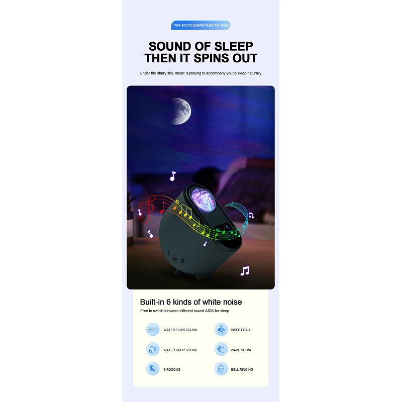 Aurora Borealis Starlight Projector Led Galaxy Night Light For Home Bedroom Decor