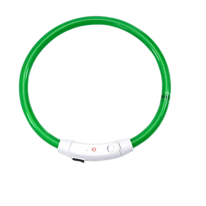 3 Mode Led Dog Collar Usb Rechargeable Detachable & Glowing Pet Safety Necklace For Night