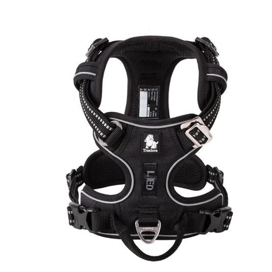 True Love No Pull Explosion Proof Dog Harness Black Xs