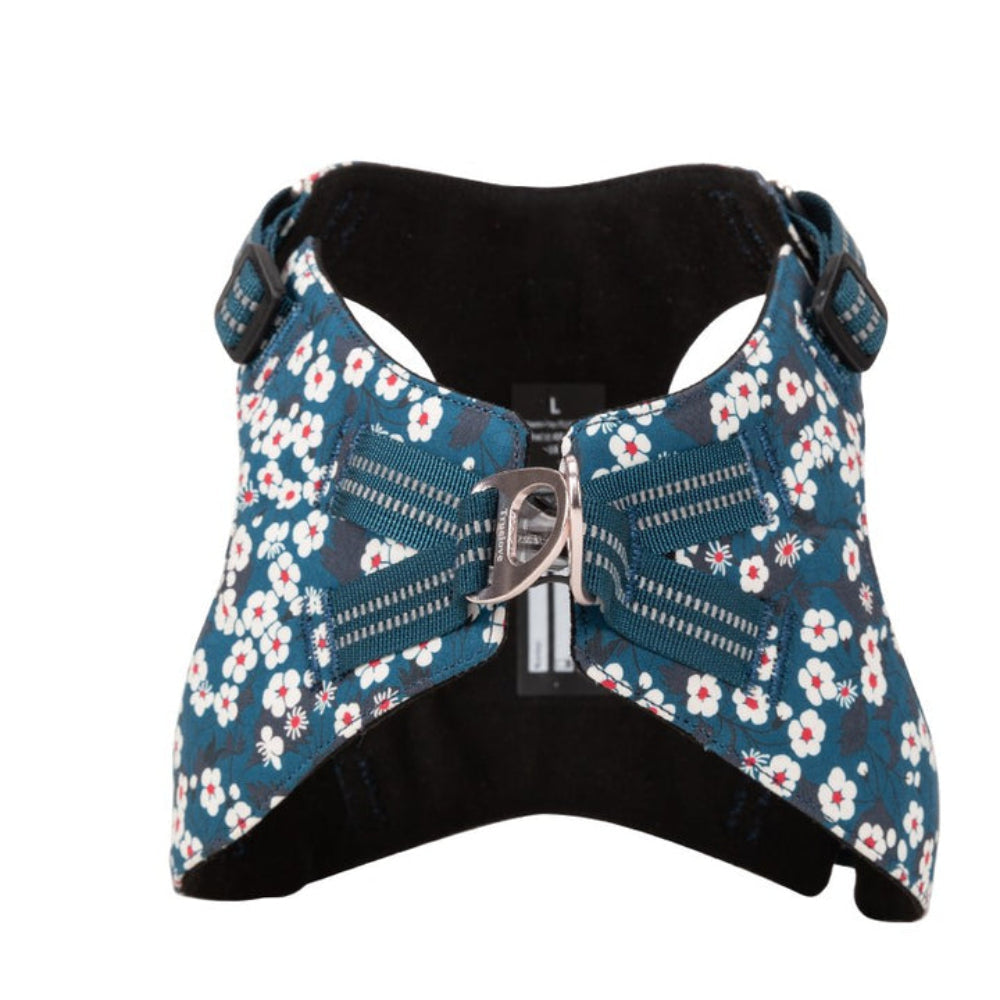 True Love Floral Doggy Harness Blue