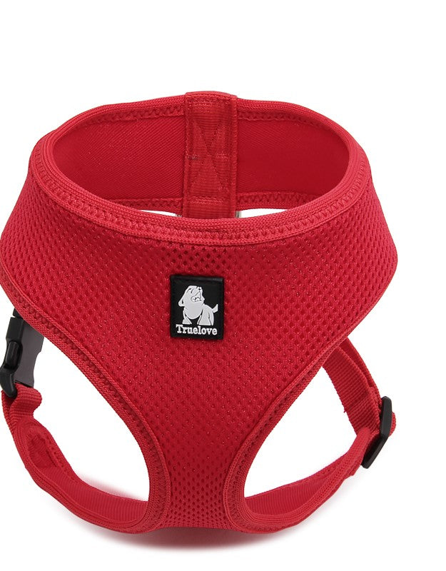 Dog Harness With Steel Ring Red Xl