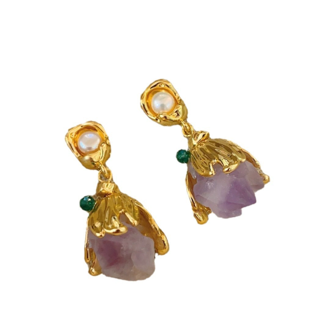 Stone Earrings For Women Tulip