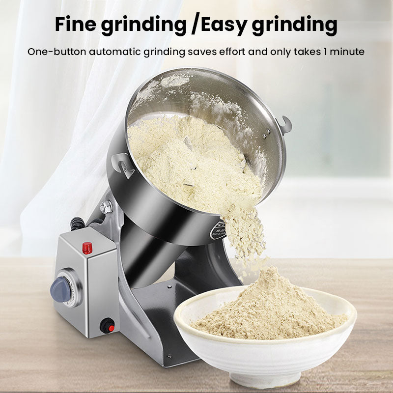 1 Sets of 1 Sets Of 3000W 800G Parts Free Big Capacity Grinder. Grinds Herbs Coffee Grains Spices Medicine Wheat & Dry F
