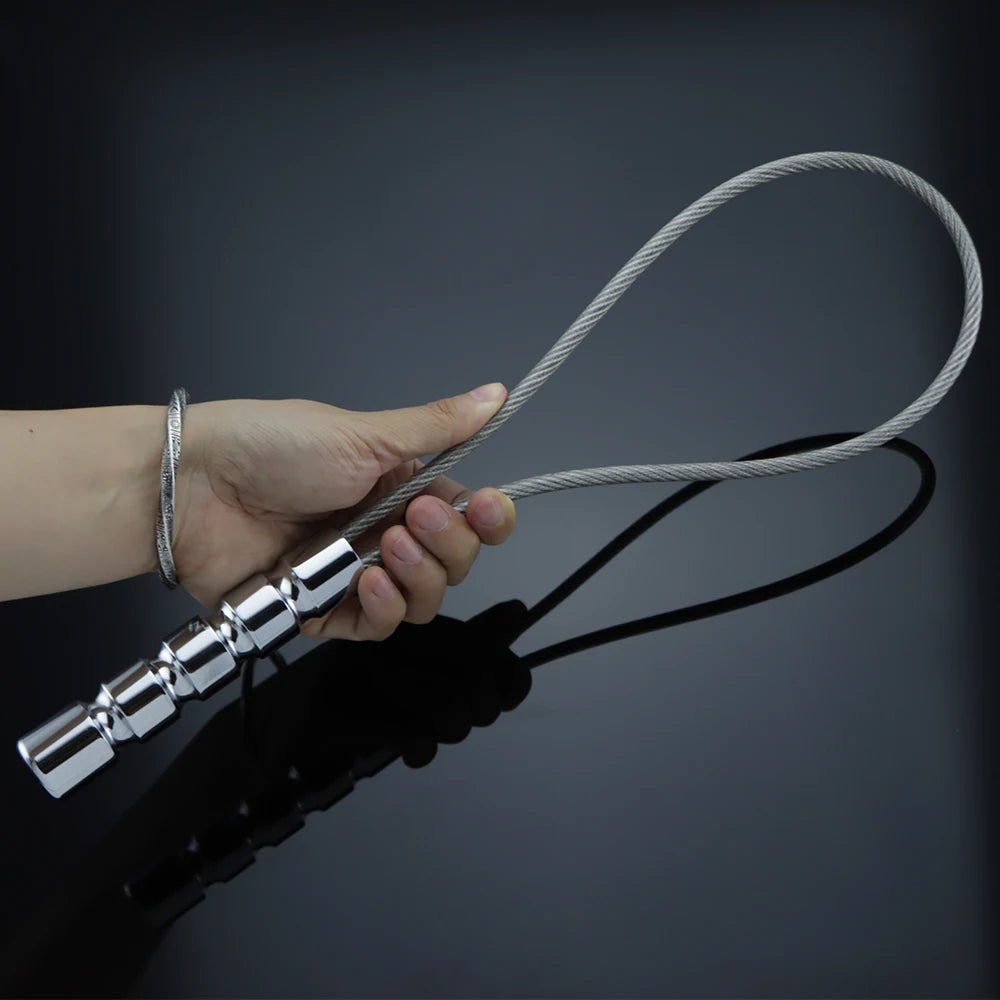Bdsm Metal Wirerope Whip For Adult Games And Couples Sm Gear Toys