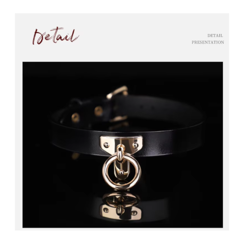 Blackwolf Bondage Genuine Leather Collar Slave Bed Neck Restraint With Leash Bdsm Erotic Sex Toys For Women Couples Adul