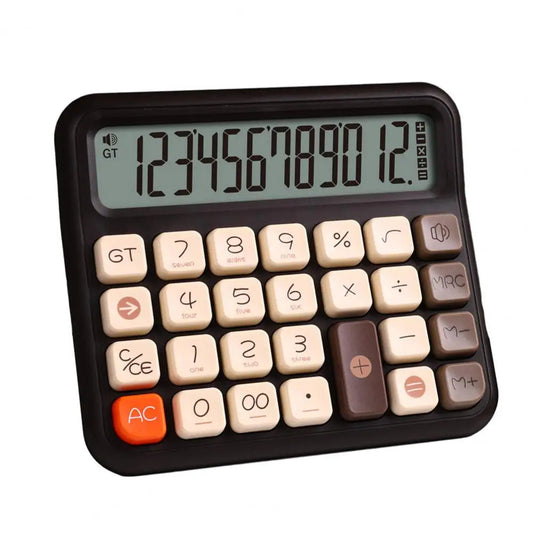 Basic Calculator With Extra Large Lcd Display Battery Powered Portable Office Home Use Desktop