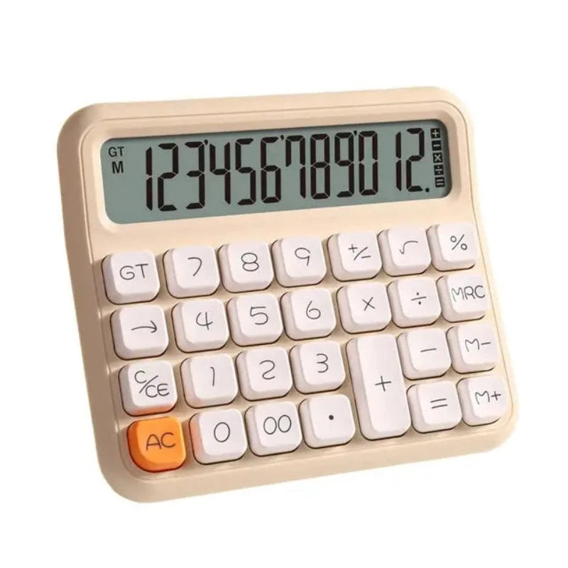 Basic Calculator With Extra Large Lcd Display Battery Powered Portable Office Home Use Desktop